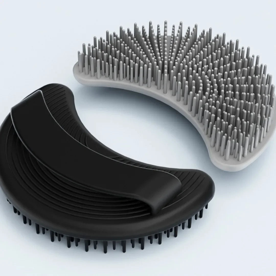 Soft Silicone Body Scrubber Exfoliating Brush Cleanser Manual Body Cleansing Skin Care Scrubber Shower Gentle Massage Bath Brush