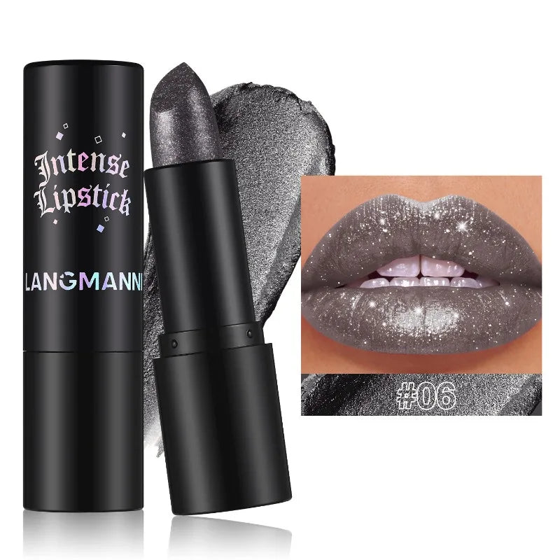 Diamond Glitter Lipstick Moisturizing Lasting Pink Sparkling Waterproof Lip Gloss Metallic Sexy Lipstick Lip Tint Lips Makeup