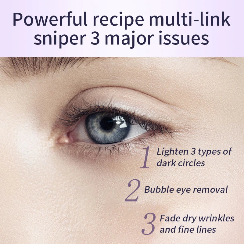 O'CHEAL Anti Wrinkle Anti Dark Circle Eye Cream Roller Massager Moisturizing Eye Bags Anti Aging Hyaluronic Acid Eye Skin Care - BlissFully