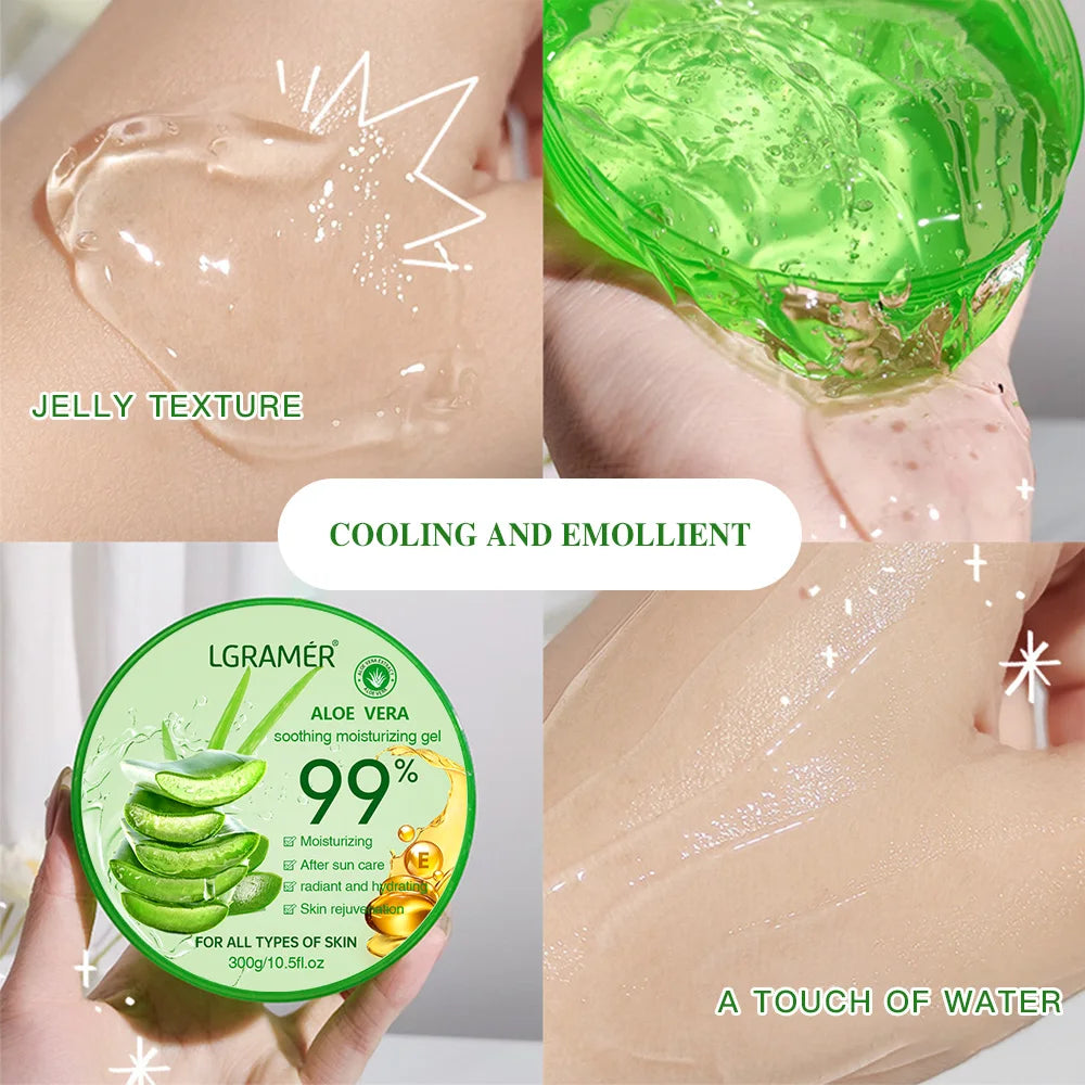 99% Aloe Vera Moisturizing Gel Refreshing Non Sticky Facial Facial Cream Wash Free Deep Nourishing Maintain Skin Face Care Skin - BlissFully