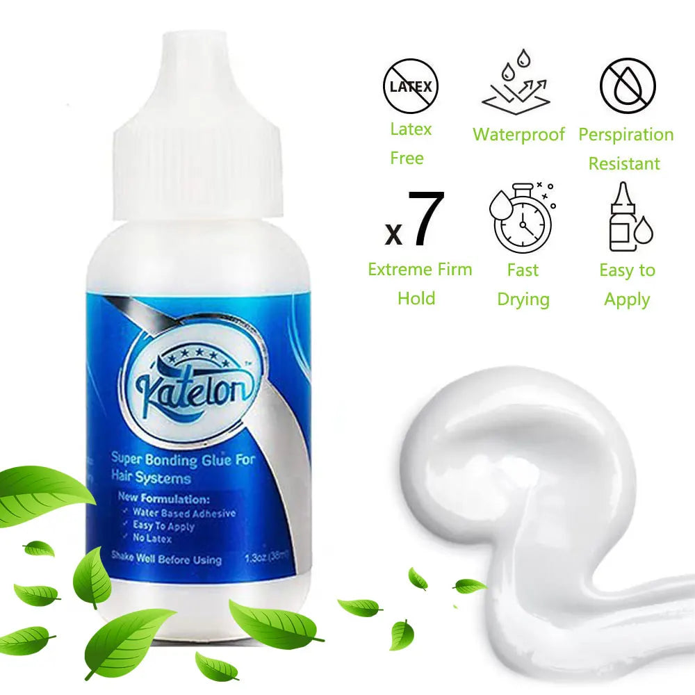 Waterproof Lace Wig Glue For Lace Front Wig 38ml Liquid Adhesive Hair Glue Wax Stick For Wig Lace Tint Spray Elastic Melt Band - BlissFully