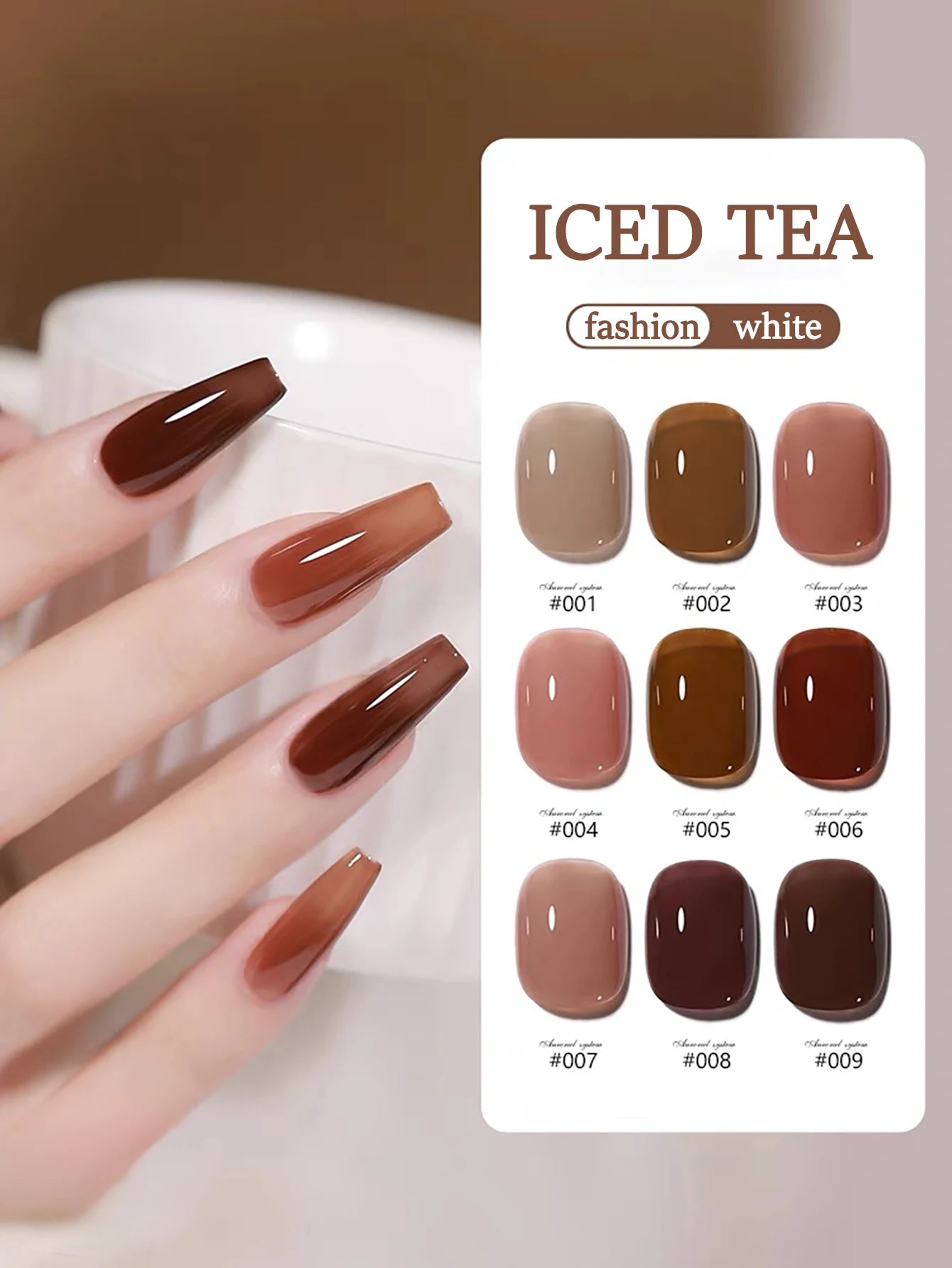 WS Black Glass Cat Magnetic Gel Nail Polish Punk Style Nail Art Manicure Varnis Semi Permanent Gel for Winter Nail Supplies