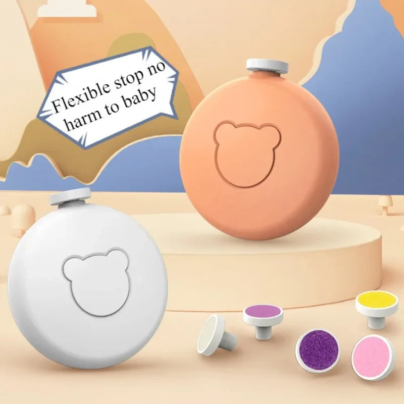 Mother and Newborn Baby Manicure Scissors 6PCS Head Electric Nail Clipper Cutter Children's Fully Automatic Nail Trimmer Grinder