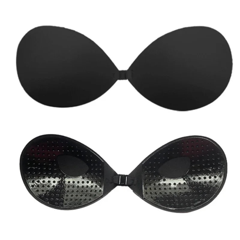 Invisible Nude Bra Push Up Chest Paste Sexy Breast Pasty Invisible Mango Silicone Chest Sticker For Women Wedding DropShip