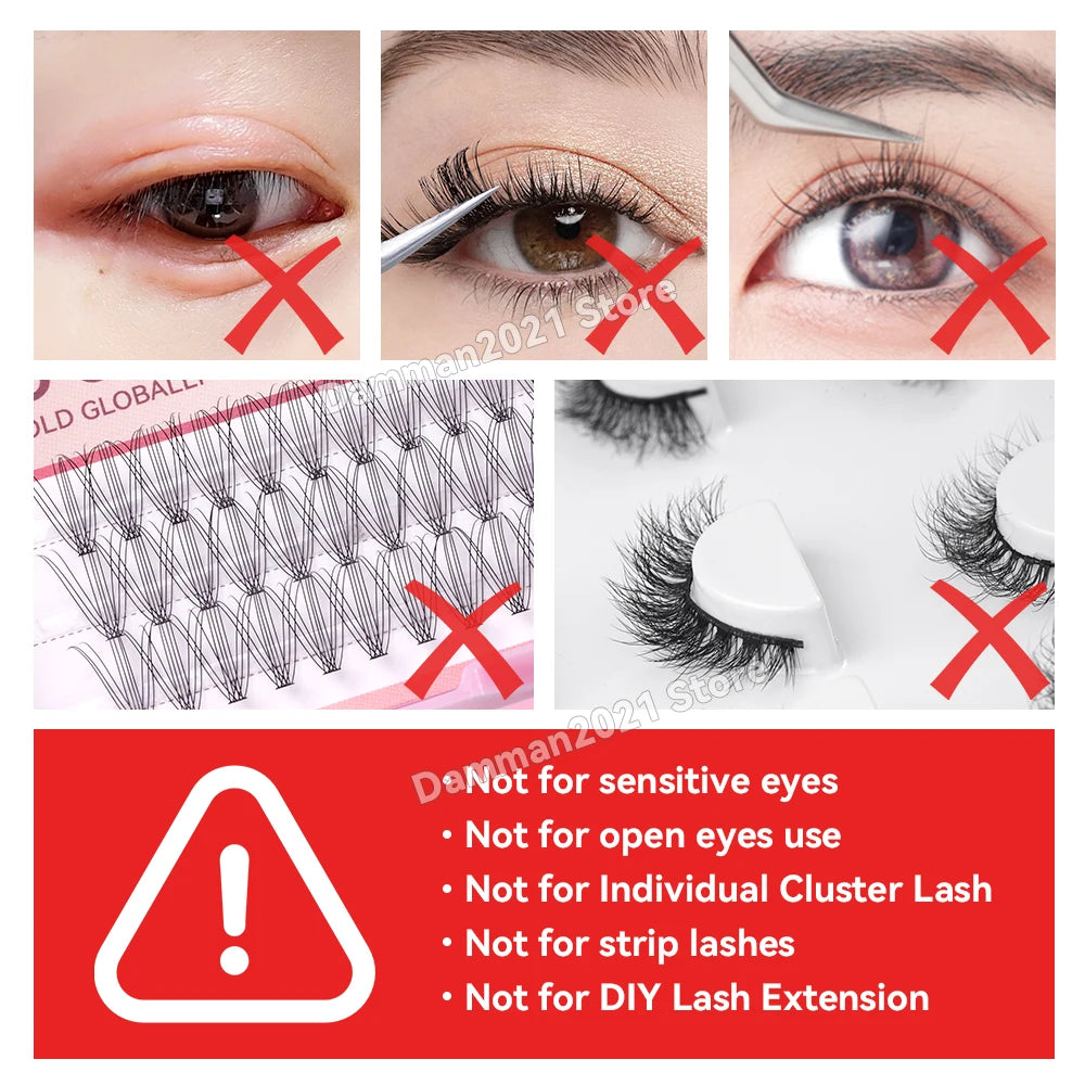 Damman Lash Gule for Eyelash Extension Low Stimulation Lash Extension Glue Professional Eyelash Glue Retention time 8-10 Weeks