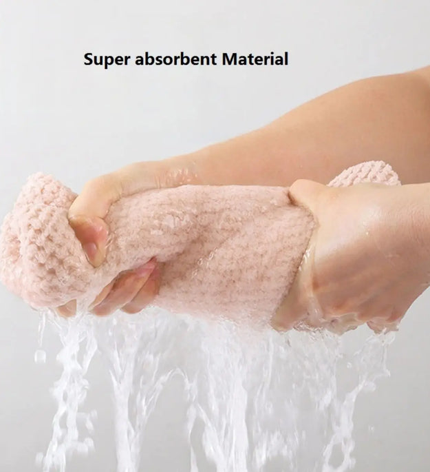 Solid color hair towel Textured dry hair cap 9.8 