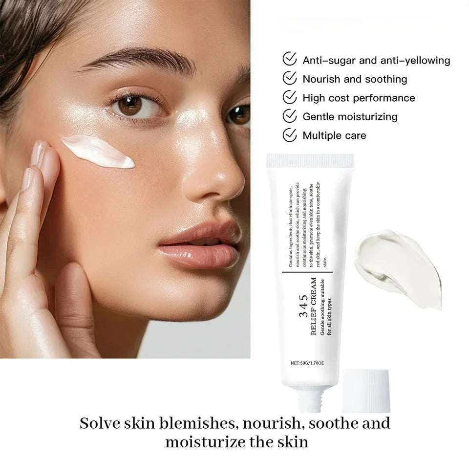 345 Relief Cream Moisturizing Blemishes Nourish The Skin And Provide Soothing Care Resulting In A Well-Rounded Skincare Solution