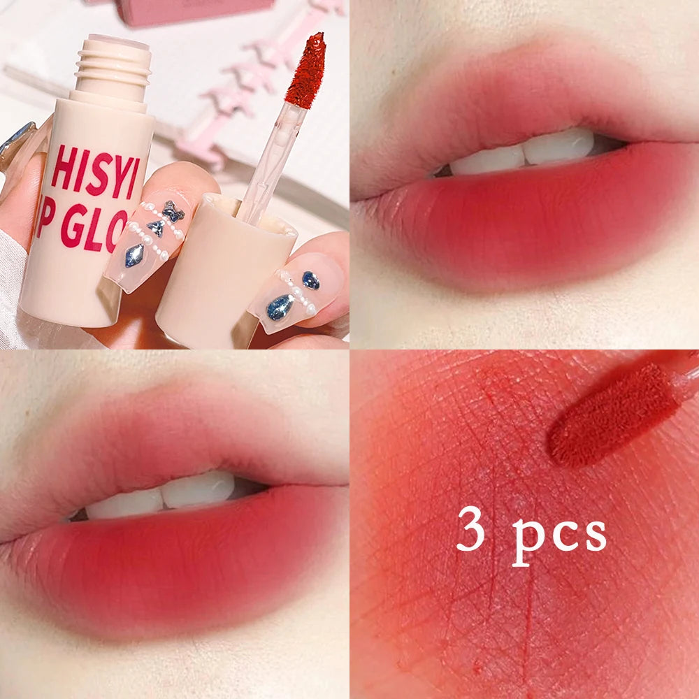 6 Colors Matte Velvet Lip Glaze, Natural Long-Lasting Highly Pigmented Lipstick, Portable Matte Finish Universal Lip Glaze Makeu