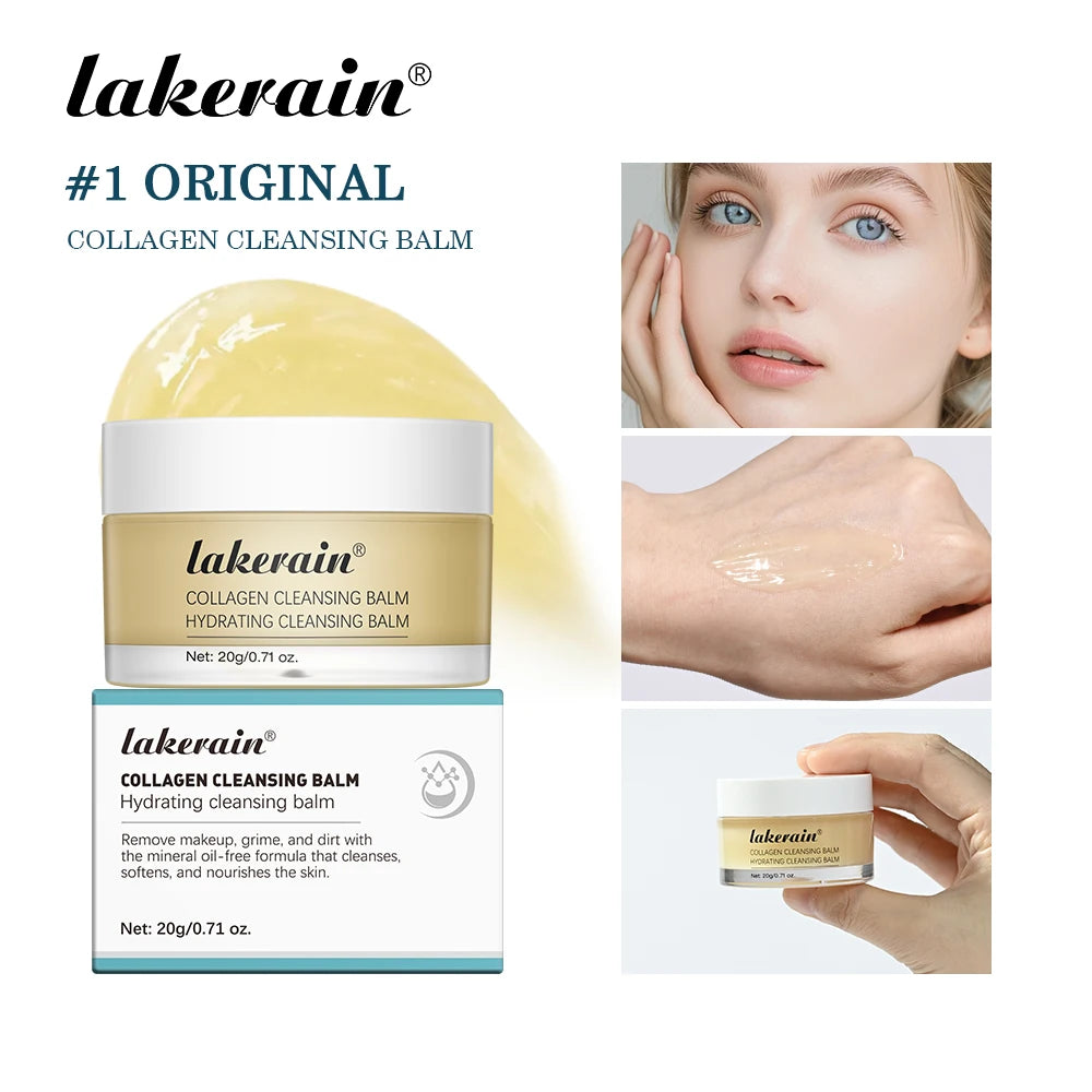 Original Collagen Cleansing Balm Nourishing Cream Makeup Remover Mild Non-irritating Moisturizing Non-greasy Cleansing Balm