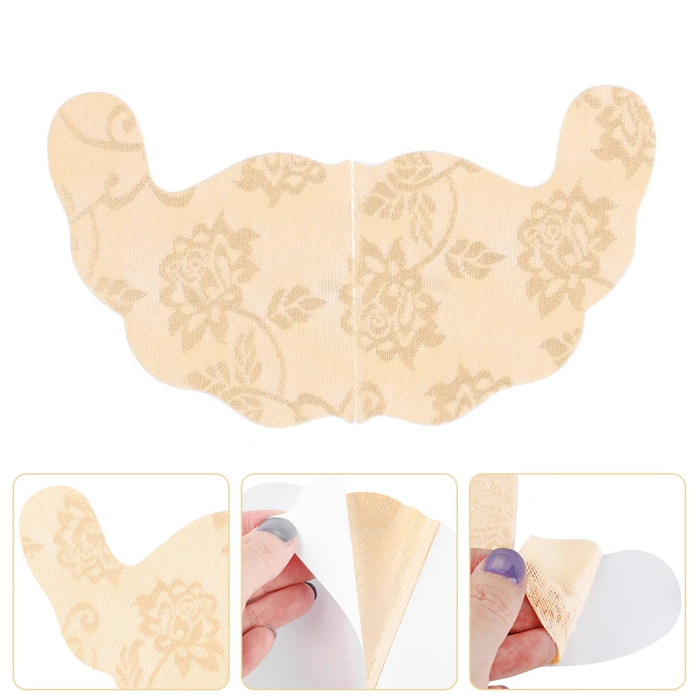 1Pair U Shape Self Adhesive Nipple Cover Pads Invisible Breast Push Up Bra Top Tape Disposable Paste Chest Paste Sticker Wedding