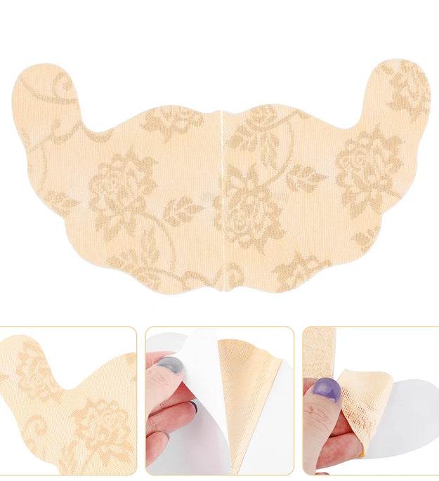 1Pair U Shape Self Adhesive Nipple Cover Pads Invisible Breast Push Up Bra Top Tape Disposable Paste Chest Paste Sticker Wedding