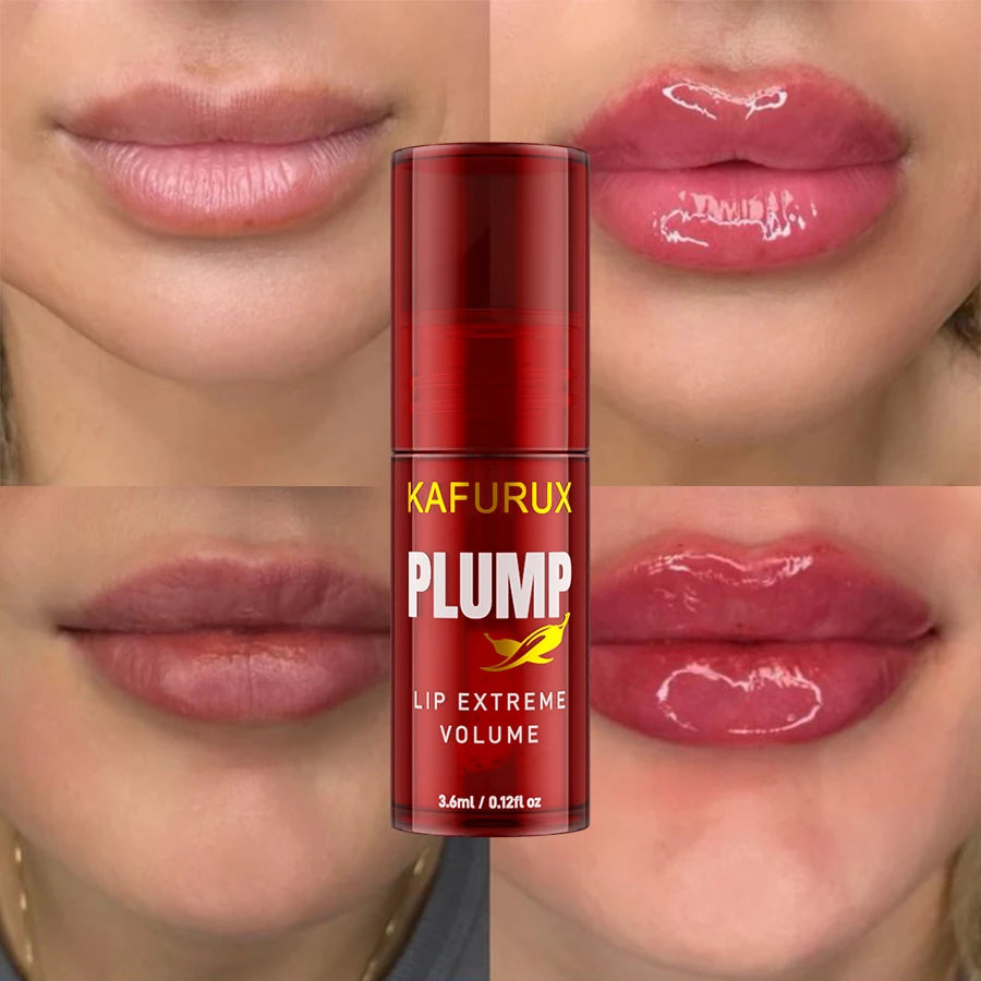 1PC Chili Pepper Lip Plumper Oil Long Lasting Moisturizing Lip Gloss Serum Instant Volumising  Essence Oil Lip Makeup for Women