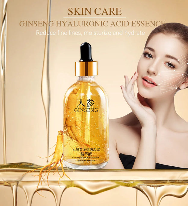 100ml 24k Gold Hyaluronic Acid Nicotinamide Face Serum Anti Aging Facial Lifting Collagen Essence Skin Care Whitening Serum