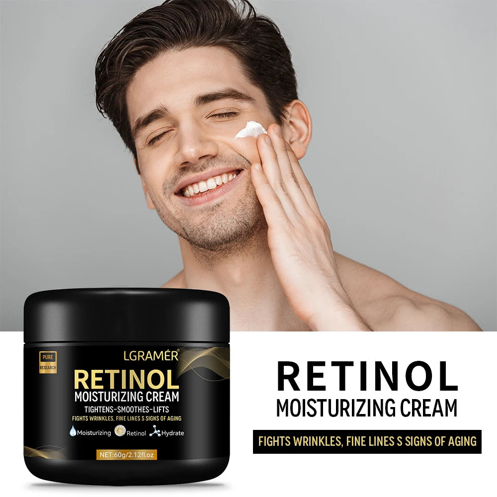 Men's Retinol Face Moisturizer Moisturizing Retinol Cream Anti-Wrinkle Aging Moisturizing Shrink Pores Whitening Smooth Retinol - BlissFully