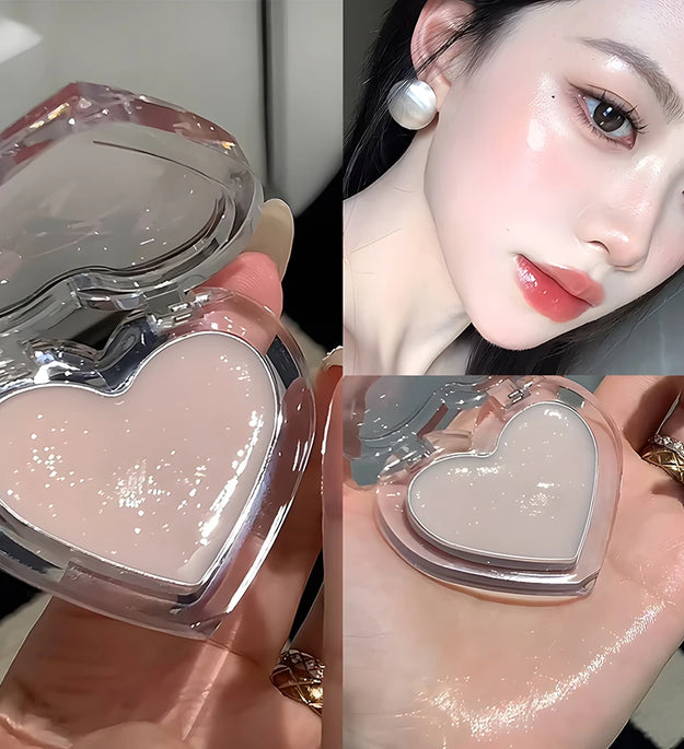 Highlighter cream for face brightening and contouring blusher highlighter stick for natural watery skin