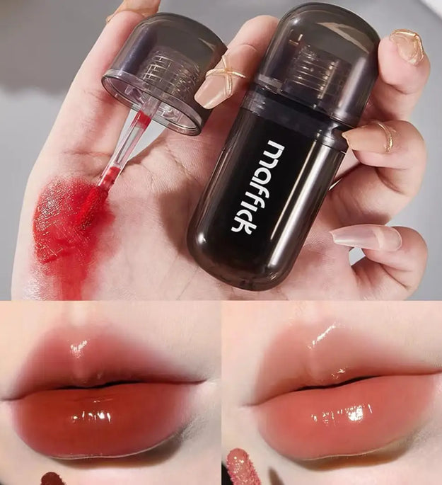 Waterproof  sweat proof  non smudging  small black tube lip gloss  moisturizing  long-lasting lipstick