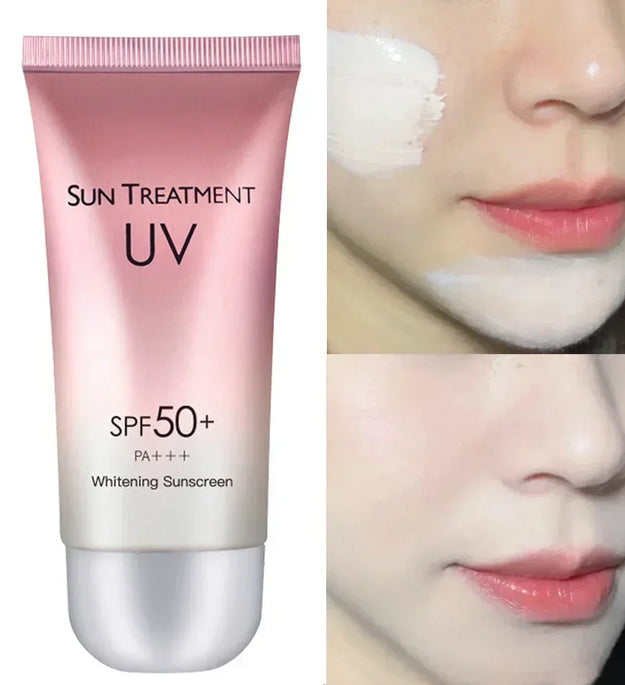 60ml Waterproof Facial Body Sunscreen Whitening Sun Cream Sunblock Skin Protective Cream Anti Sun Facial Protection Cream SPF50+