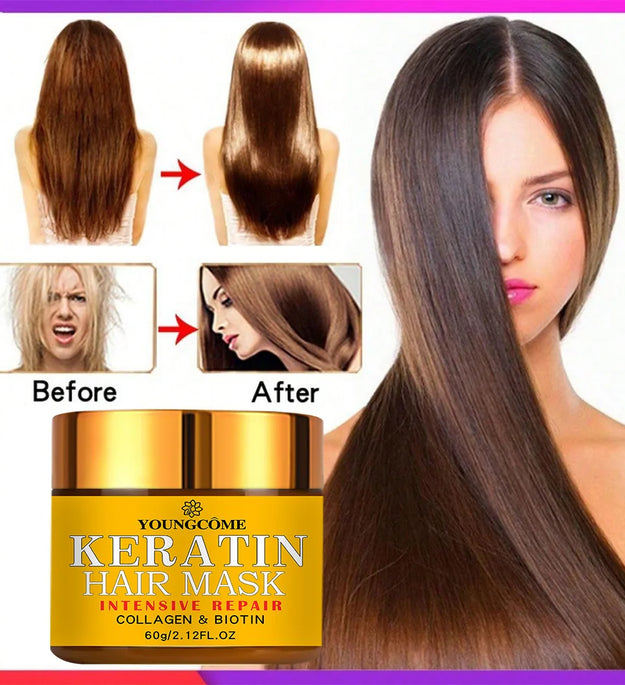 Hair Repairs Hair Mask Biotin Collagen Keratin Treatment Hairs Conditioner Hair Essential Oil Nourishing for Dry Damaged