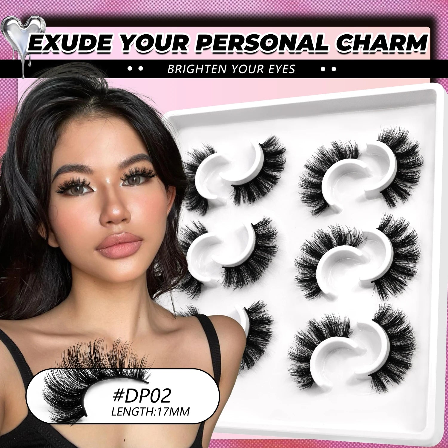 Veltrinay False Eyelashes Cat Eye Lashes Wispy Strips 3D Mink Lashes Fake Eyelashes Fluffy Volume Dramatic Fake Lashes Makeup
