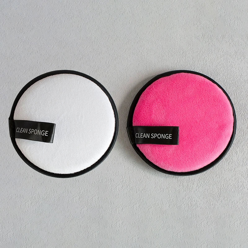 1Pcs Makeup Remover Wipes Reusable Discs Cotton Pads Microfiber Make Up Face Towel Cloth Washable Sponge Skin Care Cleaning Puff