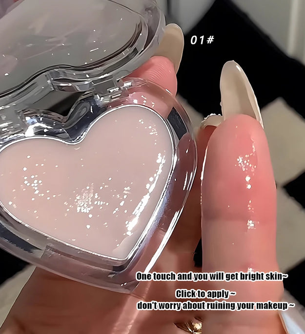 Highlighter cream for face brightening and contouring blusher highlighter stick for natural watery skin