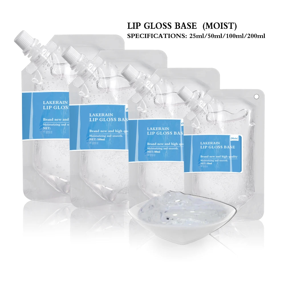 Wholesale DIY Lip Gloss Base Oil Moisturizing Clear Lip Gloss Raw Material Gel Lip Gloss Business Liquid Lipstick 25/50/100/200