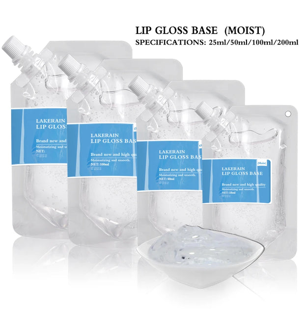 Wholesale DIY Lip Gloss Base Oil Moisturizing Clear Lip Gloss Raw Material Gel Lip Gloss Business Liquid Lipstick 25/50/100/200
