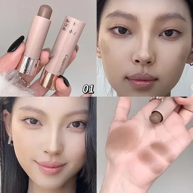 Waterproof Nose Shadow Contouring Bronzer Highlighters Stick Matte Grey Brown Bronzer Contouring Stick Face Brighten Cosmetics