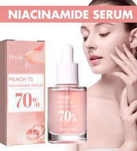 Peach 70% Niacinamide Facial Serum Fade Melanin Moisturzing Shrink Pores Smooth Brightening Skin Care Dark Spot Remover Serum - BlissFully