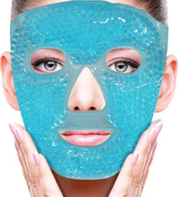 Full Face Massage Ice Mask Hot Cold Compress Gel Cooling Ice Face Eye Mask Facial Mask Face Eye Mask Ice Pack Sleeping Face SPA - BlissFully