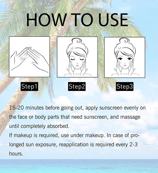 Original 50ml Face Sunscreen Ultra SPF50+ Body Sunscreen Anti-Imperfection Anti-Shine Invisible Fluid Sunscreen