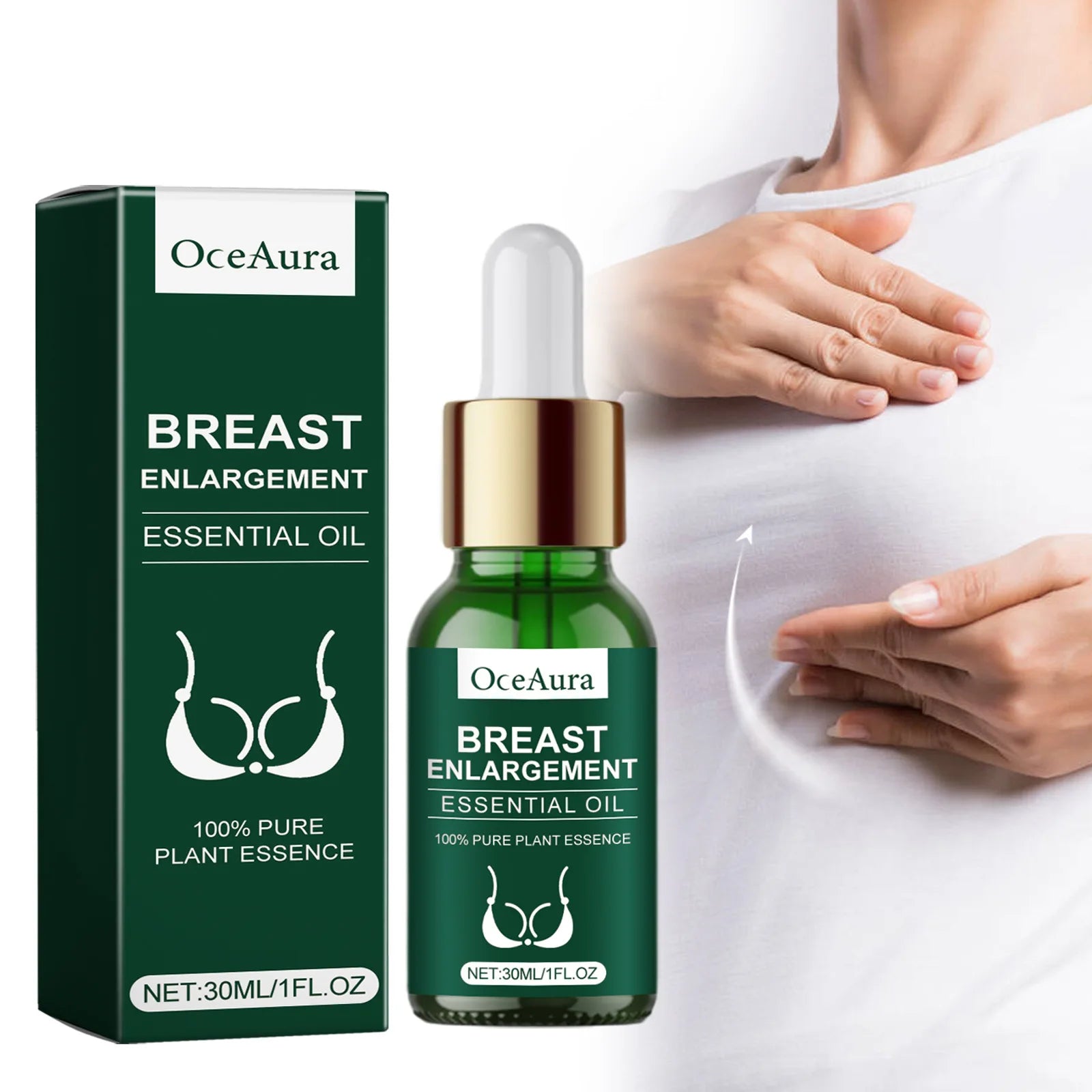 Rose Breast Essential Oil Plump Full Keep Firming Size up Lifting Treatment Massage Bigger Sexy Boobs Spa Breast Enlargement Oil