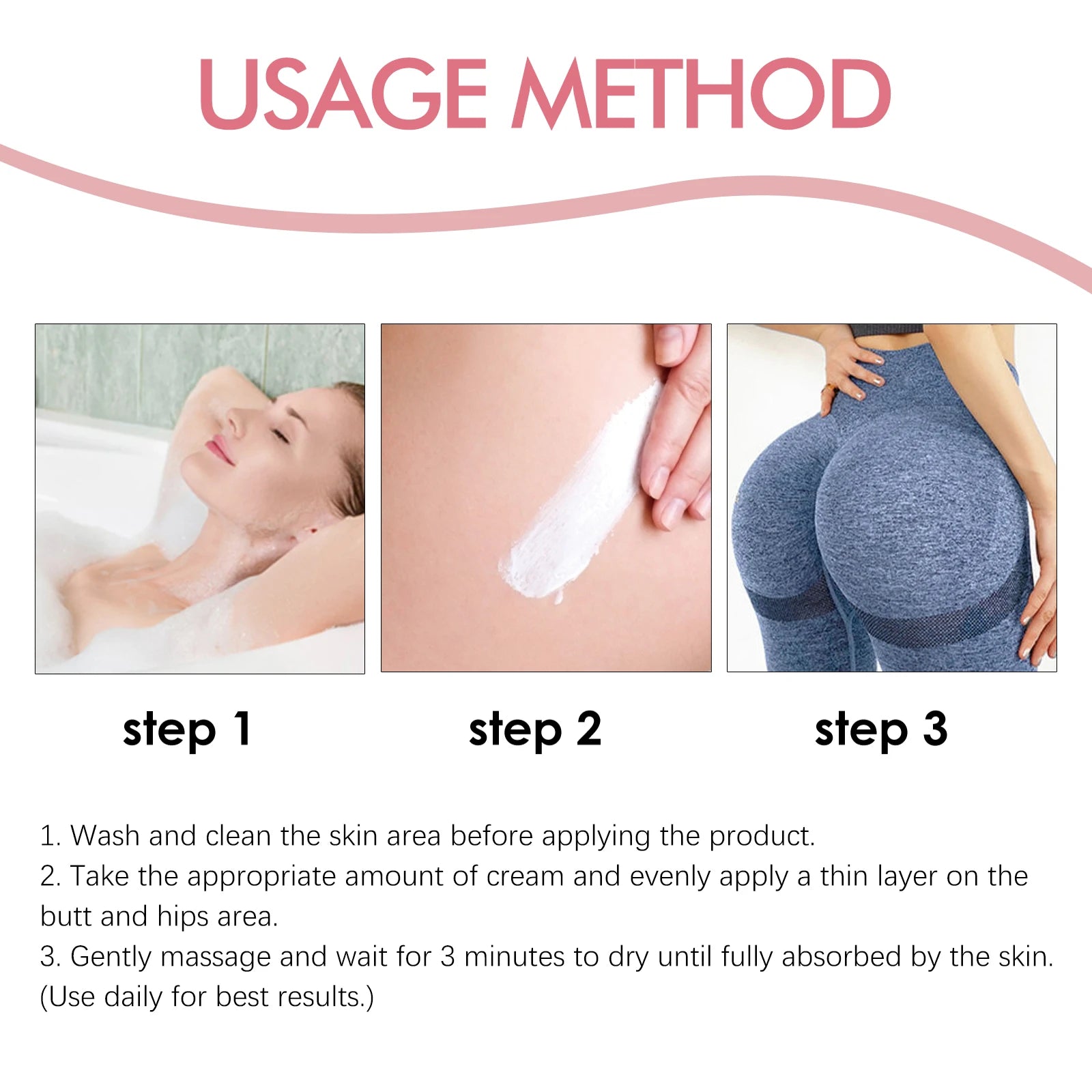 Butt Enhancement Cream Buttock Growth Enlargement Shaping Sexy Big Ass Prevent Fuller Sagging Nourishing Lift Hip Plump up Crea