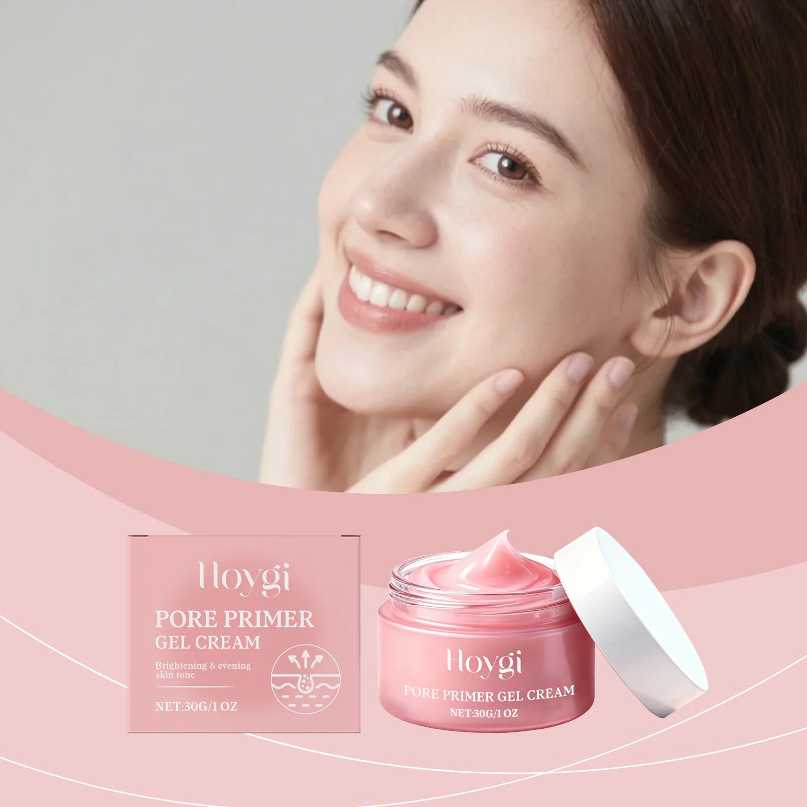 Pore-Invisible Primer Cream - Conceals Imperfections, Corrects Skin Tone, Smooths Makeup, Moisturizes and Hydrates