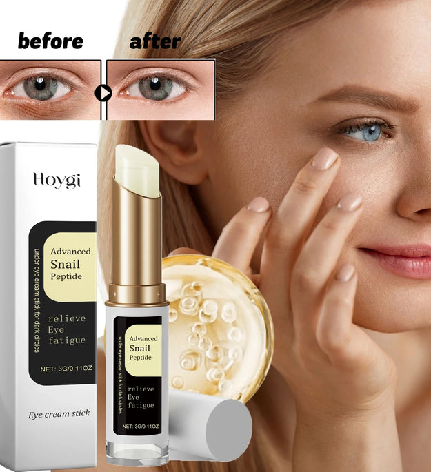 Snail Peptide Eye Cream stick reduce Dark Circles Eye Bags Firming Brightener Anti aging nourishing moisturize Eye Cream - BlissFully
