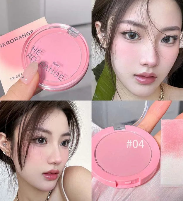 HERORANGE powder blusher natural matte color low saturation nude Korean pure sexy new powder blusher