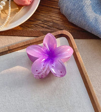 Five-petal flower Summer Super Fairy Vacation style frangeria Grab clip Shark Clip Acrylic flower hair grab hair accessories bac - BlissFully