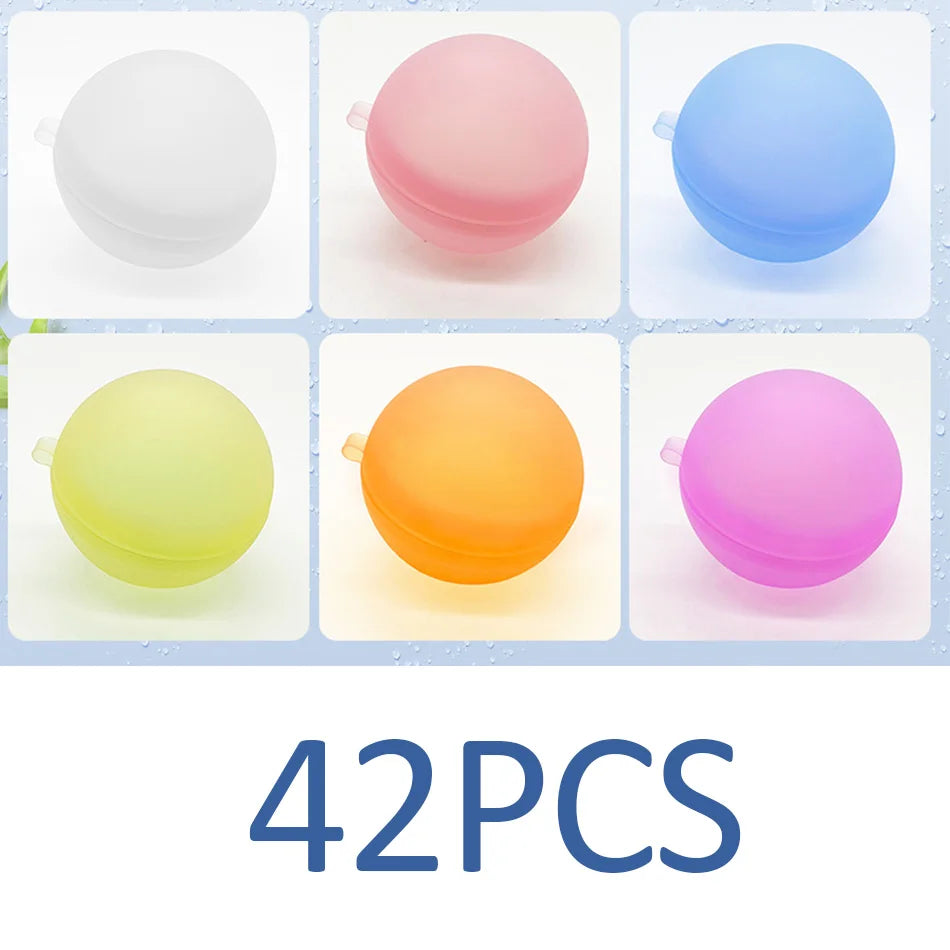 New Reusable Water Balloons Refillable Water Balloon Quick Fill Self Sealing Water Bomb Splash Balls for Kids Swimming Pool