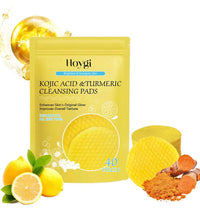 40/50pcs Turmeric Kojic Acid Cleansing Pads Exfoliating Pads Facial Sponges For Cleansing Exfoliating Daily Cleansing Skin Care - BlissFully