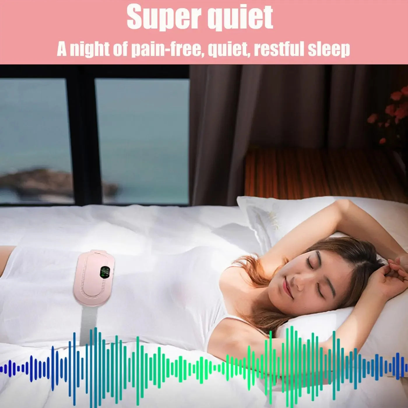 Portable Heated Massage Warming Palace Belt Intelligent Heating Waist Device for Girls Menstrual Period Auntie