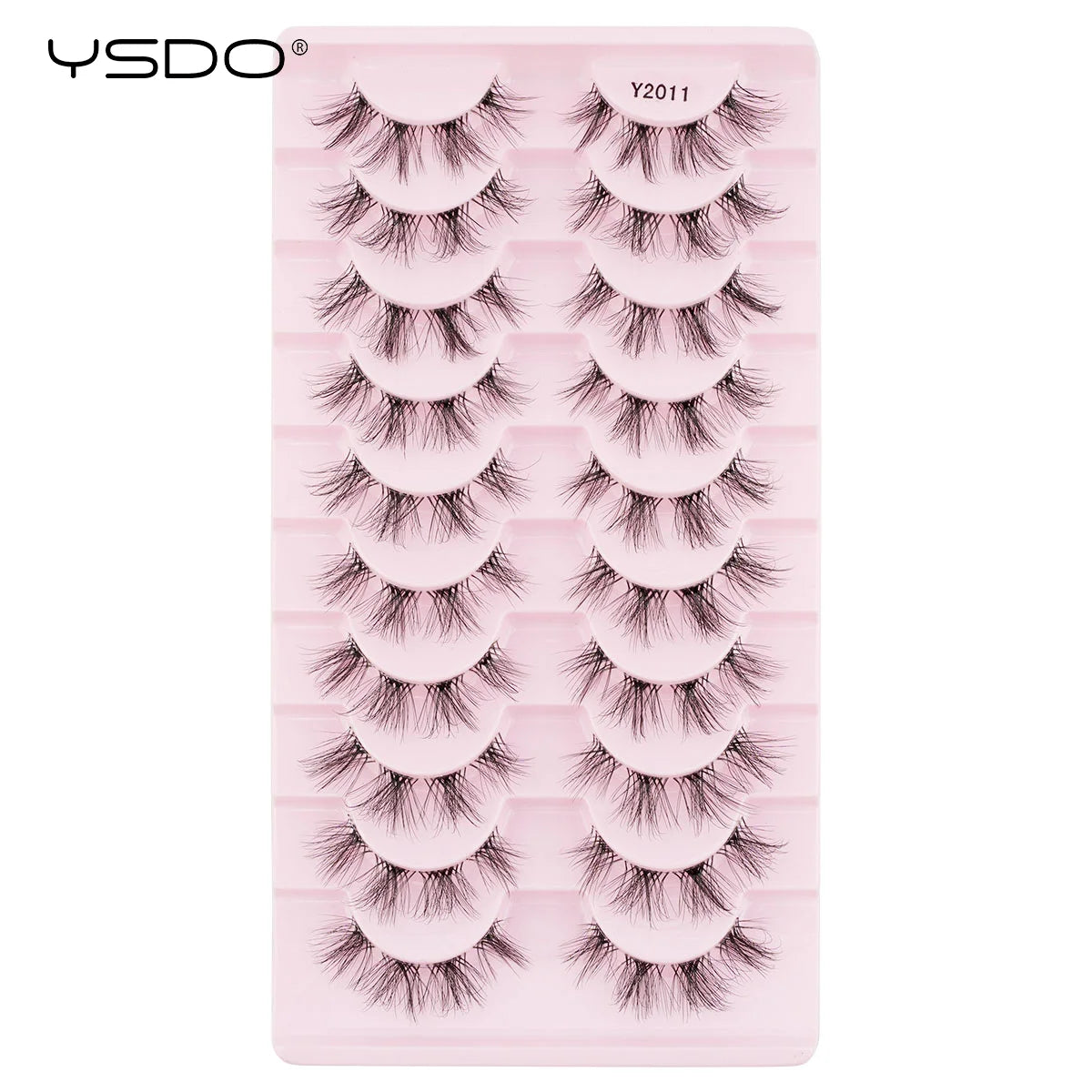 YSDO Natura Cat Eye Lashes 3/10 Pairs Faux 3d Mink Eyelashes Reusable Fake Eyelashes Tools Soft Wispy False Lashes maquillaje