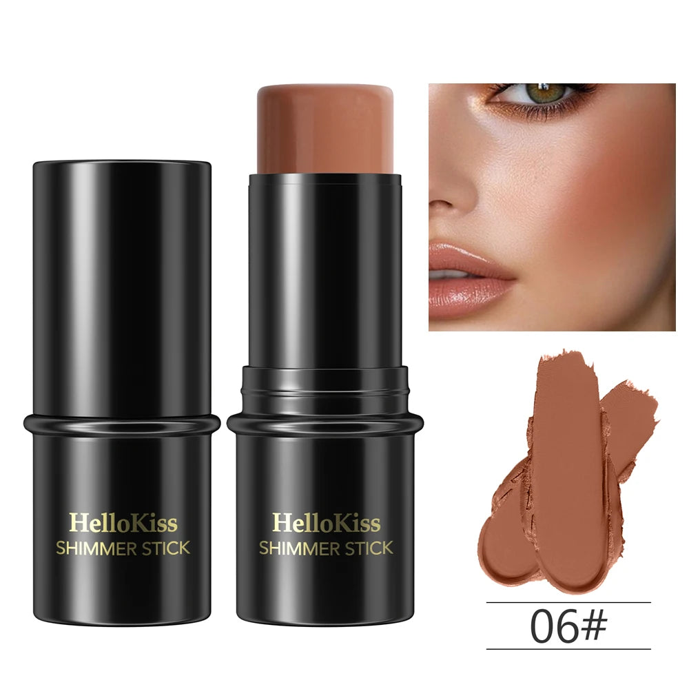 Shimmer Highlighting Bronzer Stick Face Brightening Concealer Pen Long Lasting Corrector Nose Shadow Face Contour Stick Cosmetic