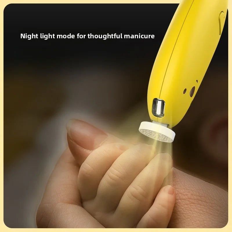 Baby Nail Grinder Electric Rechargeable Baby Newborn Nail Scissors Set Quiet and Safe Home Nail Trimming and Care