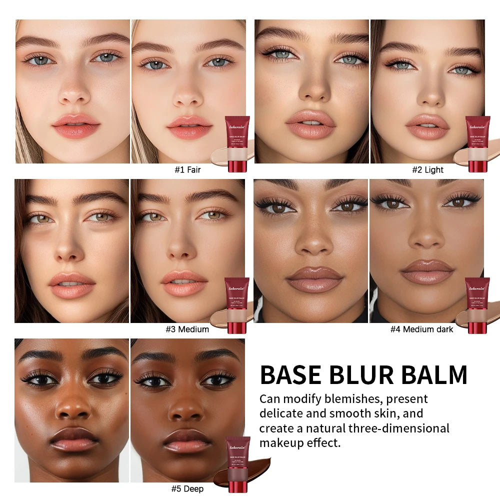 TURN UP THE BASE BLURRING FOUNDATION Face Long Lasting control oil Foundation OS Makeup Cosmetics Skin Matte - BlissFully