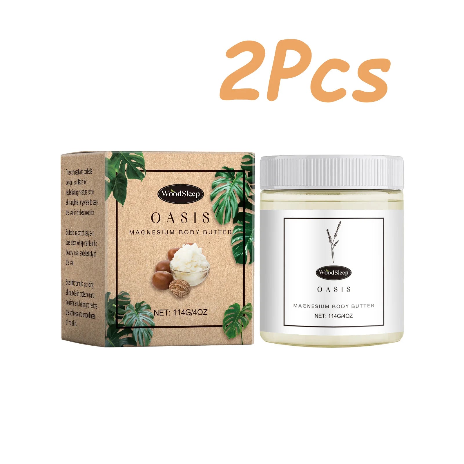 Shea Butter Body Lotion Moisturizing Magnesium Body Butter Nourishing Skin Soft Smooth Soothes Muscles Body Skincare Cream - BlissFully