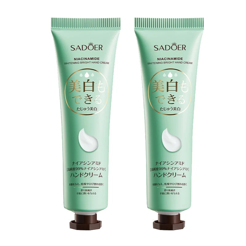 1pcs/2pcs SADOER Nicotinamide Hand Cream Anti-Drying Crack Moisturizing Brightening Repairing Hand Creams For Hands Skin Care