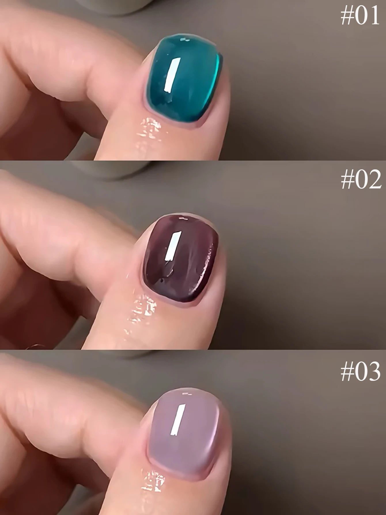 1-21pcs WS Japanese style Sparkling White Gel Nail Polish Fine Sparkling Pink Glitter Cat Eye Nail Gel Nail Art Home DIY