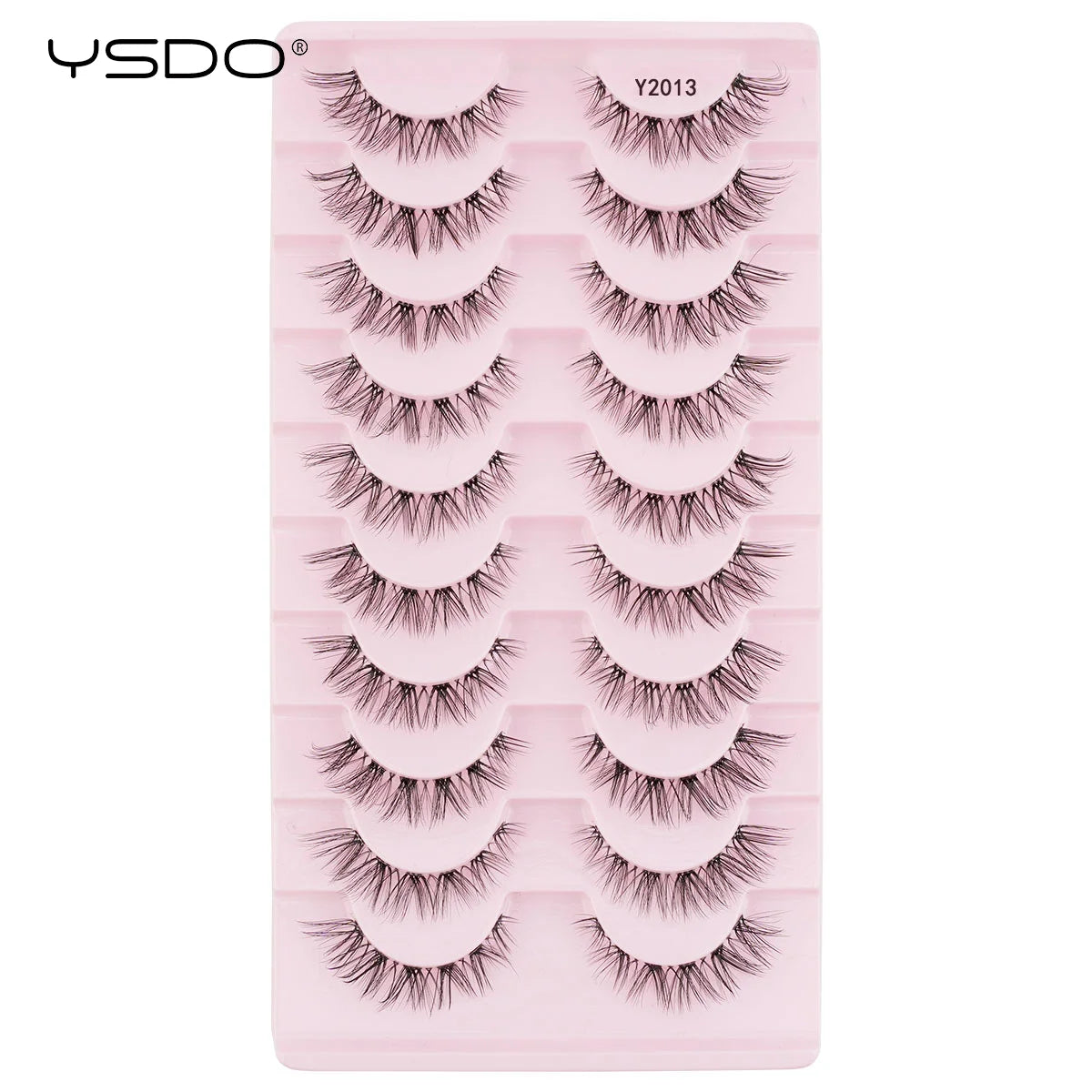 YSDO Natura Cat Eye Lashes 3/10 Pairs Faux 3d Mink Eyelashes Reusable Fake Eyelashes Tools Soft Wispy False Lashes maquillaje