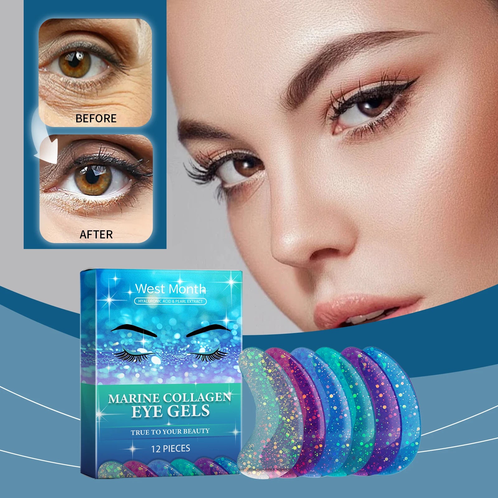 Moisturizing And Hydrating Eye Mask Gently Nourishes And Lightens Wrinkles Around The Eyes Leaving The Skin Smooth And Delicate