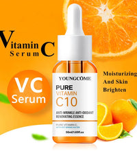 Vitamin C Facial Essence Hyaluronic Acid Dark Skin Brighten Serum Fade Fine Lines Moisturizing Repair Dull Serum Face Skin Care - BlissFully